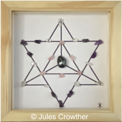 Crystal Grid Picture: Golden Triangle Crystals