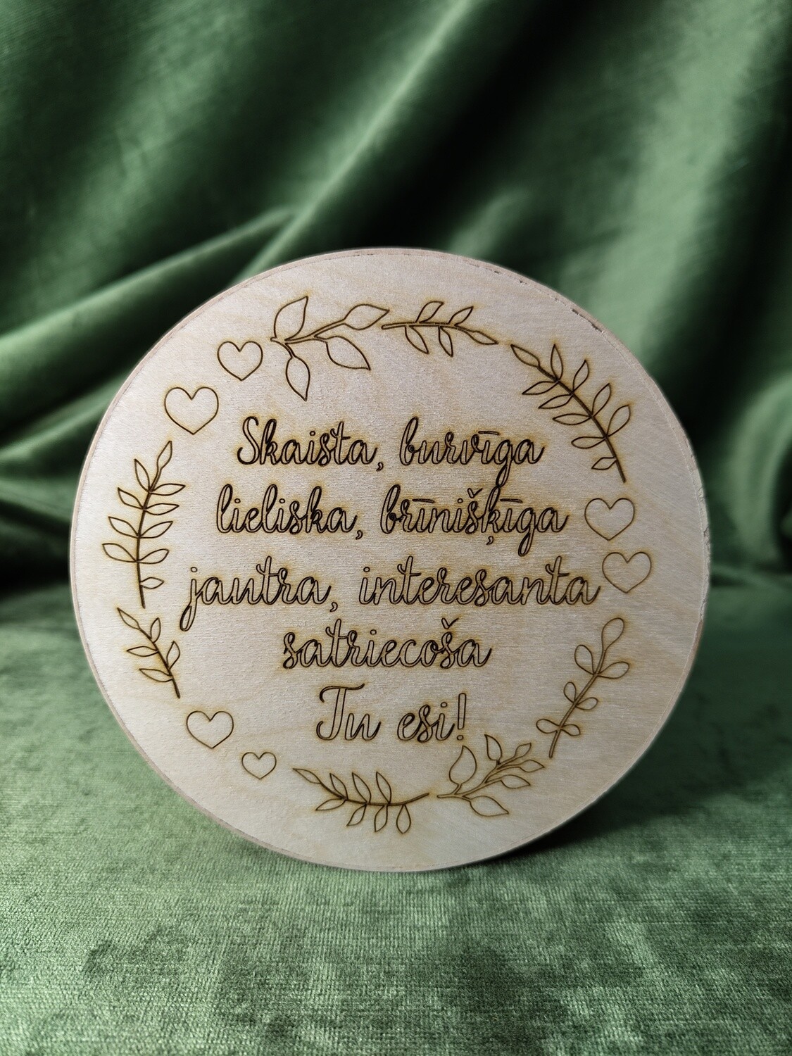 Vidēja apaļa kaste &quot;Tu esi!&quot;