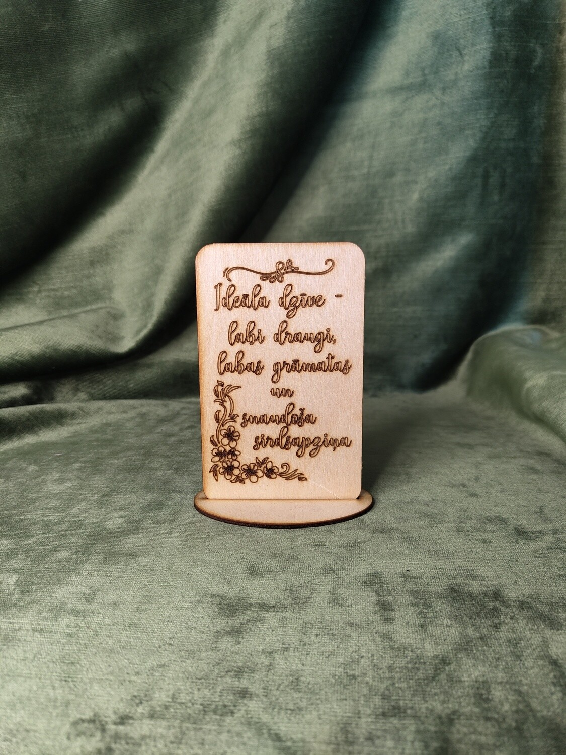 Galda plāksne &quot;Ideāla dzīve&quot;