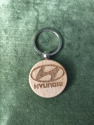 Apaļš atslēgu piekariņš "Hyundai"