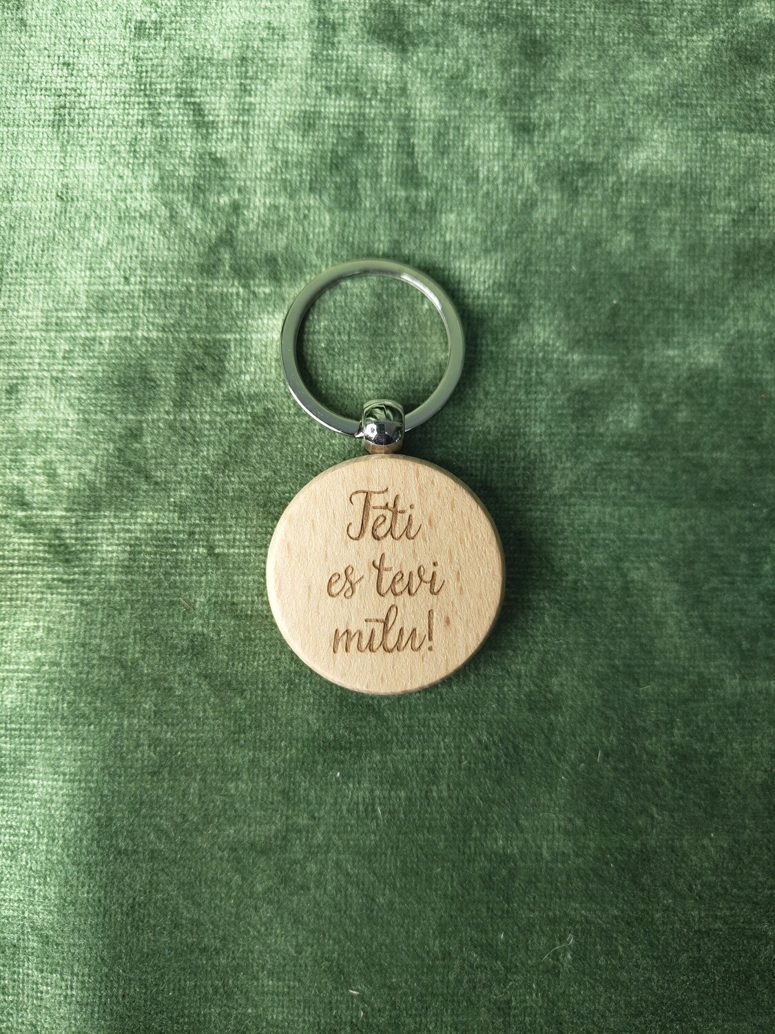 Apaļš atslēgu piekariņš &quot;Tēti es tevi mīlu&quot;