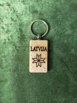 Taisnstūrveida atslēgu piekariņš "Latvija #1"