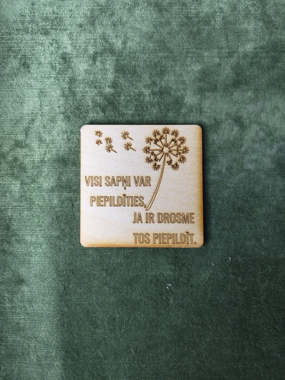Paliktnis krūzei &quot;Visi sapņi var piepildīties, ja ir drosme tos piepildīt&quot;