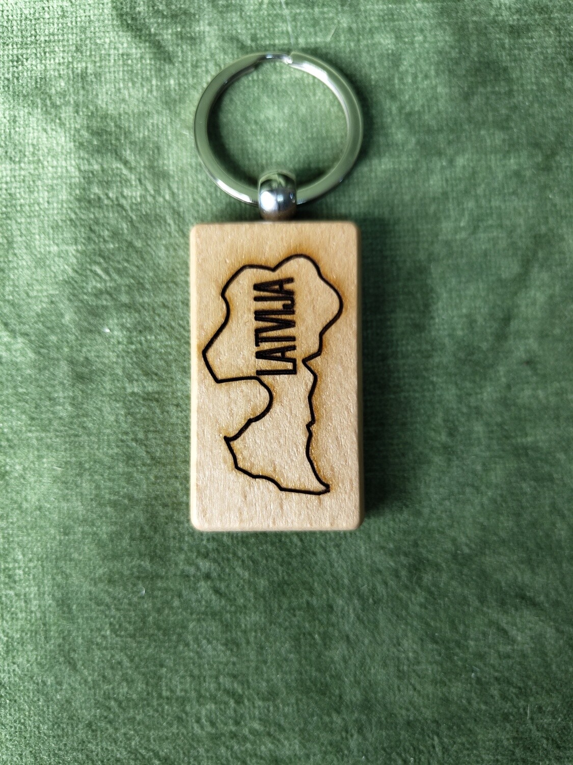 Taisnstūrveida atslēgu piekariņš &quot;Latvija #2&quot;