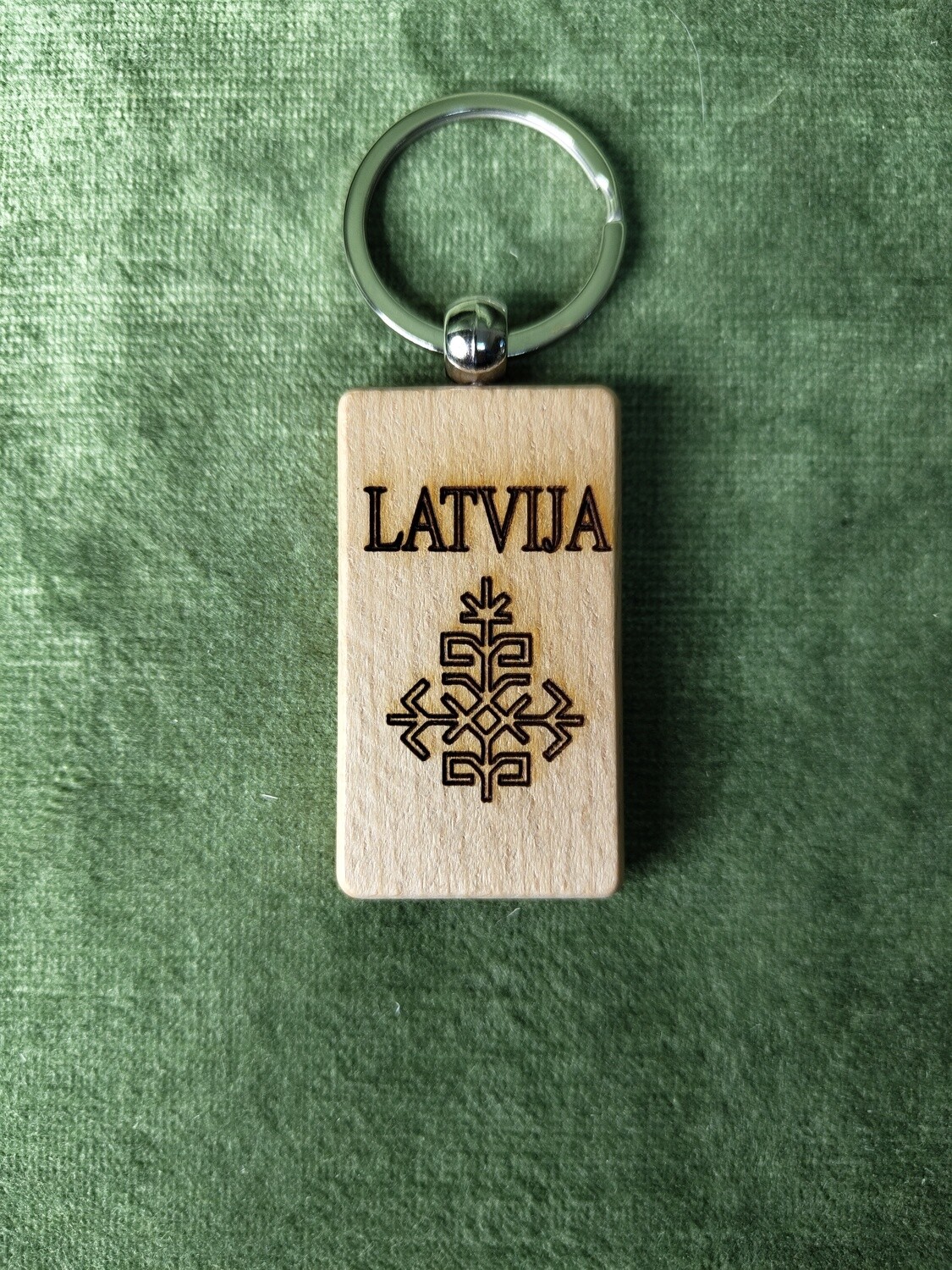 Taisnstūrveida atslēgu piekariņš &quot;Latvija #3&quot;