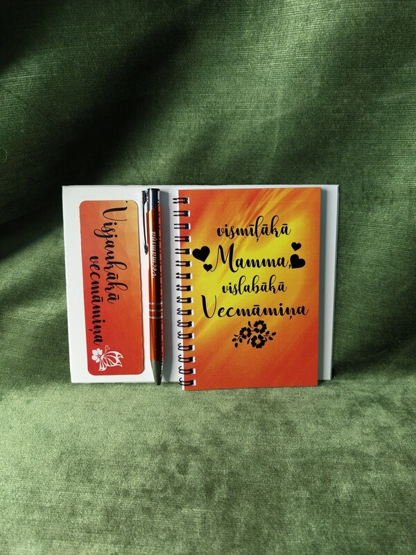 Dāvanu komplekts &quot;Vismīļākā mamma, vislabākā vecmāmiņa&quot;