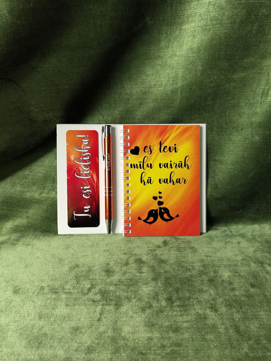 Dāvanu komplekts &quot;Es tevi mīlu vairāk kā vakar&quot;, Krāsa: Oranža