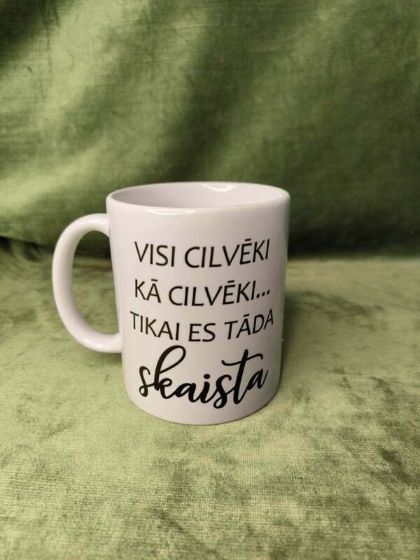 Krūze ar kristāliem &quot;Tikai es tāda skaista&quot;