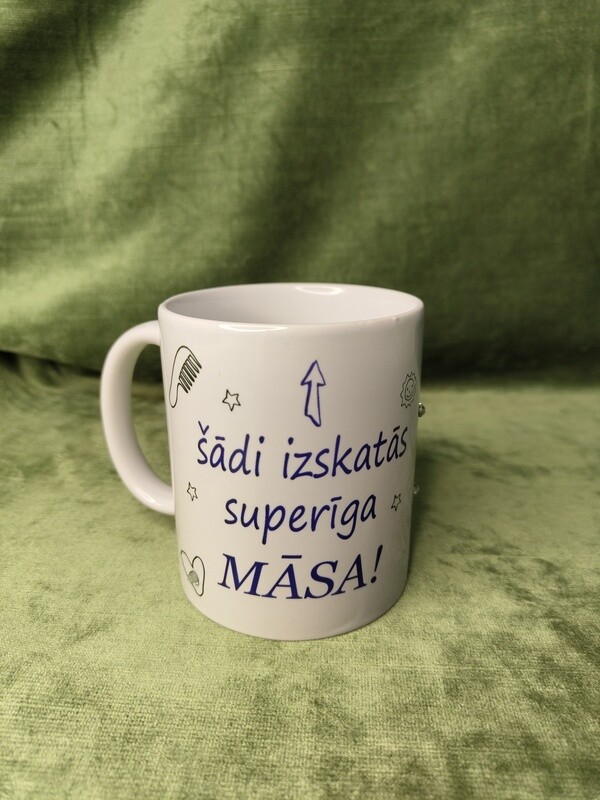 Krūze ar kristāliem &quot;Šādi izskatās superīga māsa&quot;