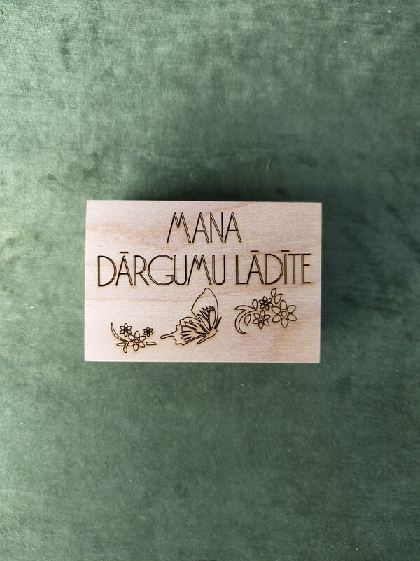 Vidēja taisnstūra kaste &quot;Mana dārgumu lādīte&quot;