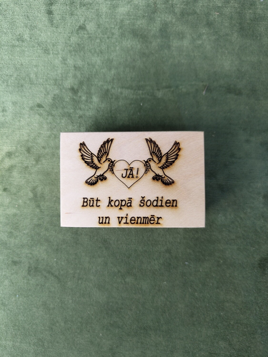Maza taisnstūra kaste &quot;Jā! Būt kopā šodien un vienmēr&quot;