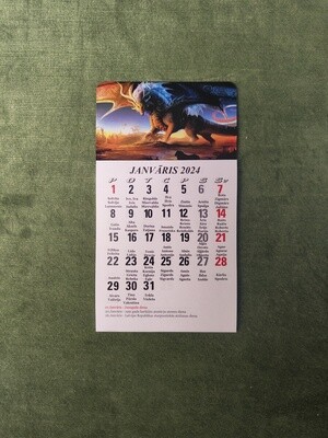 Kalendārs ar magnētu "2024 g. Pūķis #1"