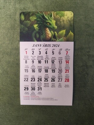 Kalendārs ar magnētu "2024 g. Pūķis #11"