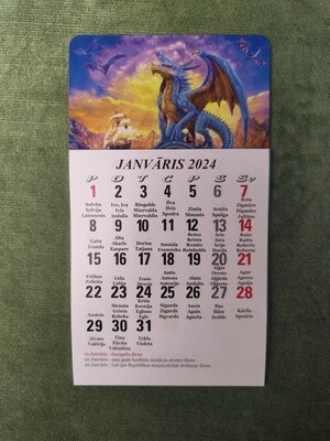 Kalendārs ar magnētu "2024 g. Pūķis #12"