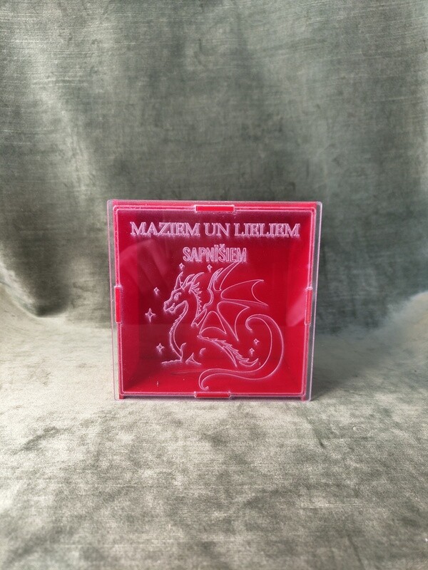 Krājkase akrila &quot;Maziem un lieliem sapņīšiem&quot;