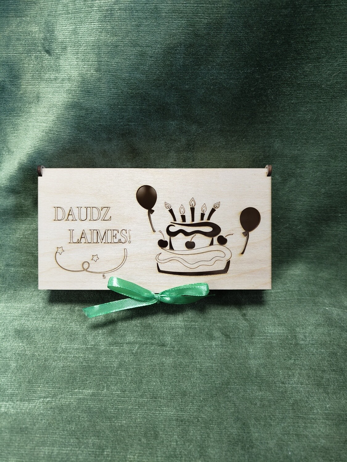 Naudas kaste - konverte ar lenti &quot;Daudz laimes!&quot;