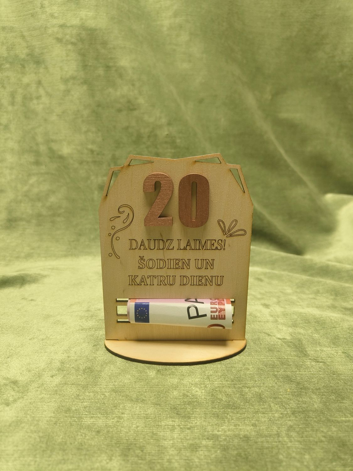 Naudas turētājs jubilejas &quot;20&quot;