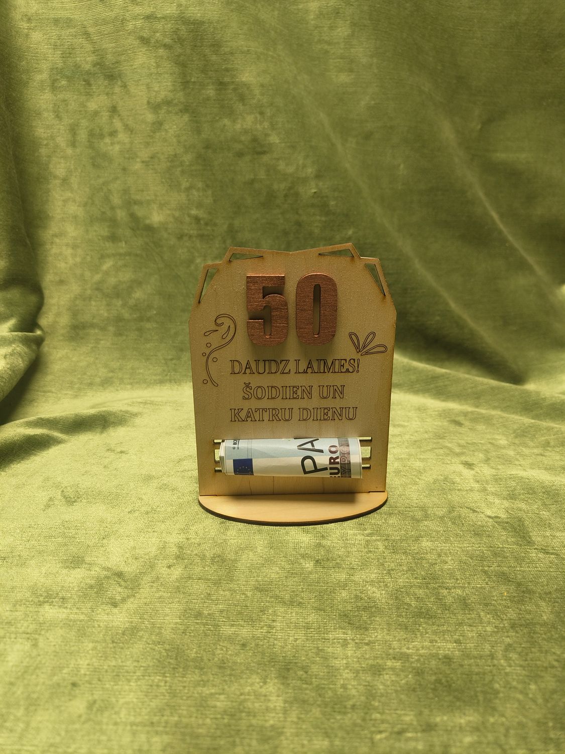 Naudas turētājs jubilejas &quot;50&quot;