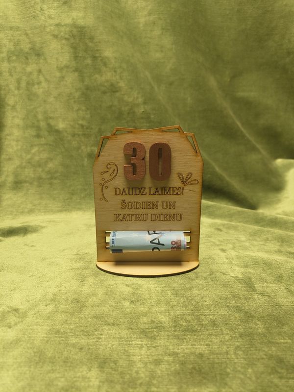 Naudas turētājs jubilejas &quot;30&quot;