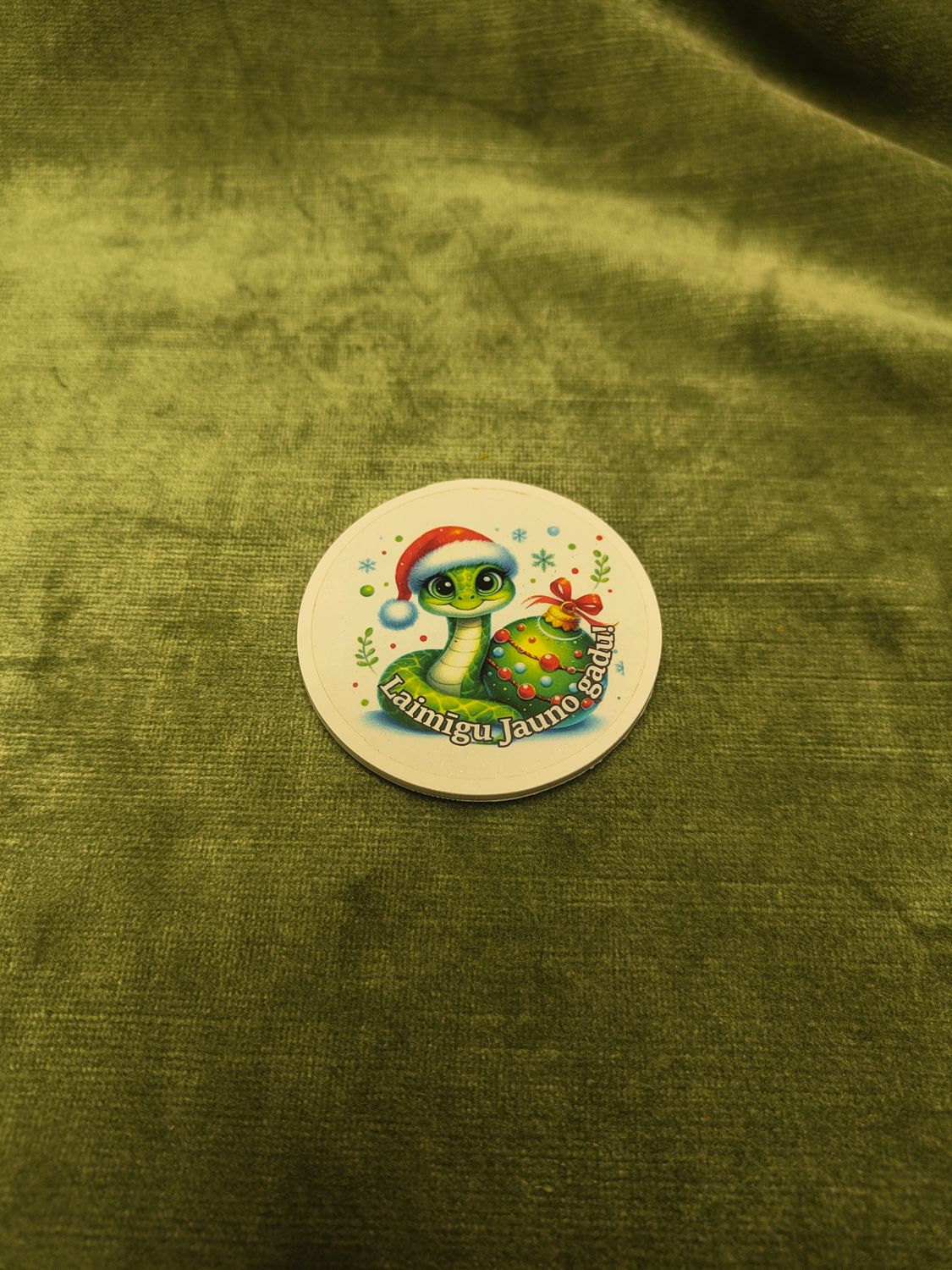 Akrila magnēts &quot;Laimīgu Jauno gadu!&quot; (2 varianti), Variants: 1