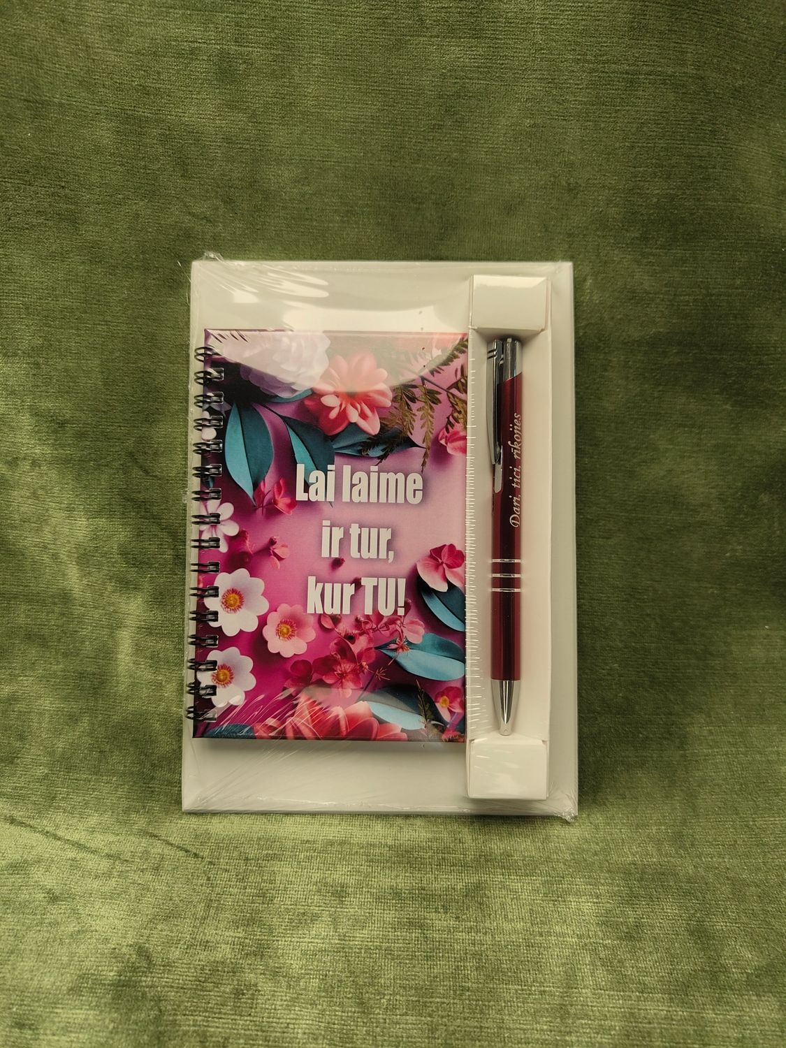 Dāvanu komplekts  &quot;Lai laime ir tur, kur TU!&quot;