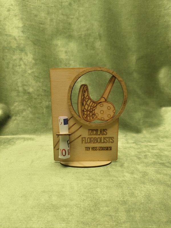 Naudas turētājs &quot;Izcilais florbolists&quot;