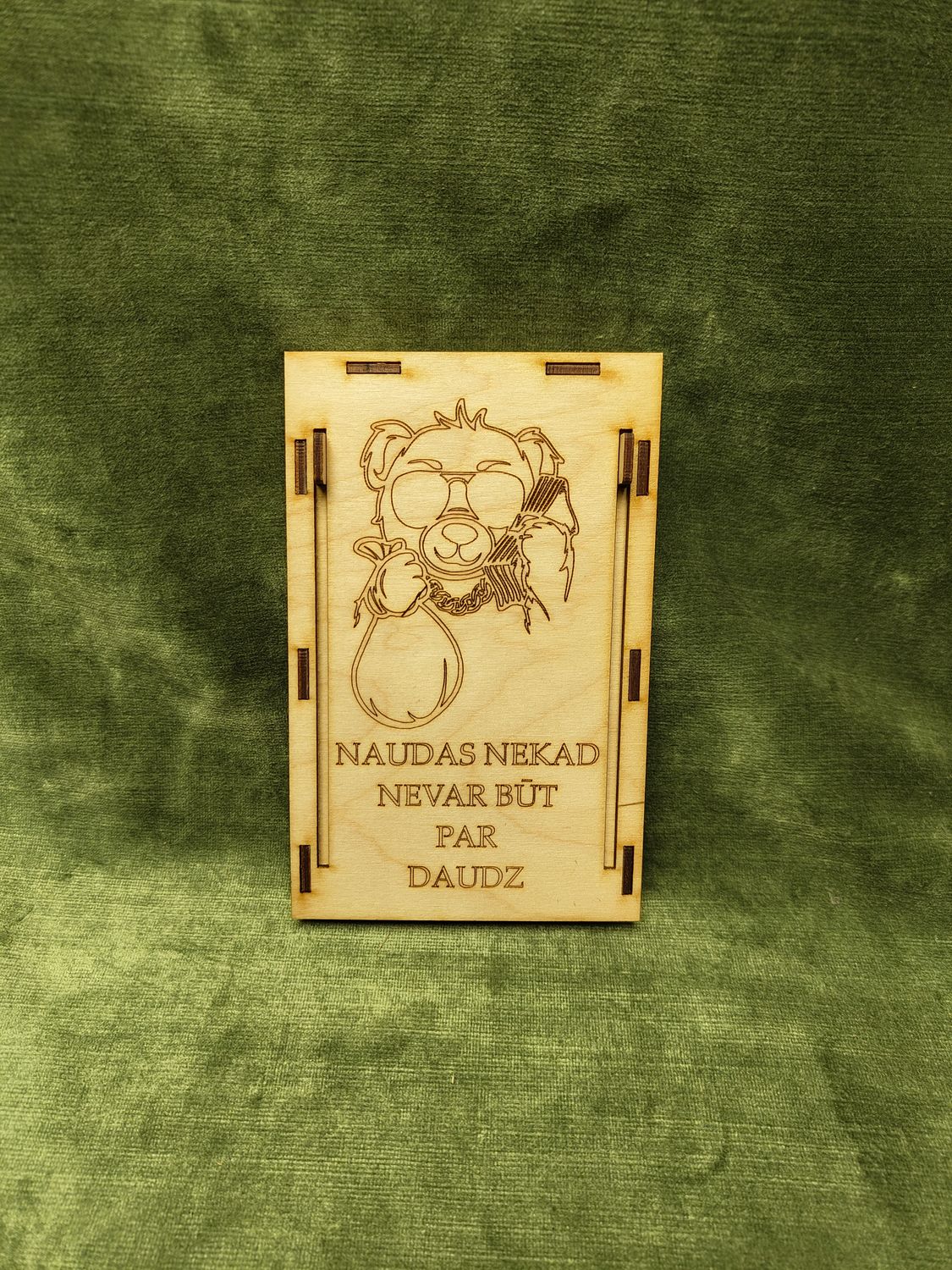 Naudas kaste - izvelkama konverte &quot;Naudas nekad nevar būt par daudz&quot;