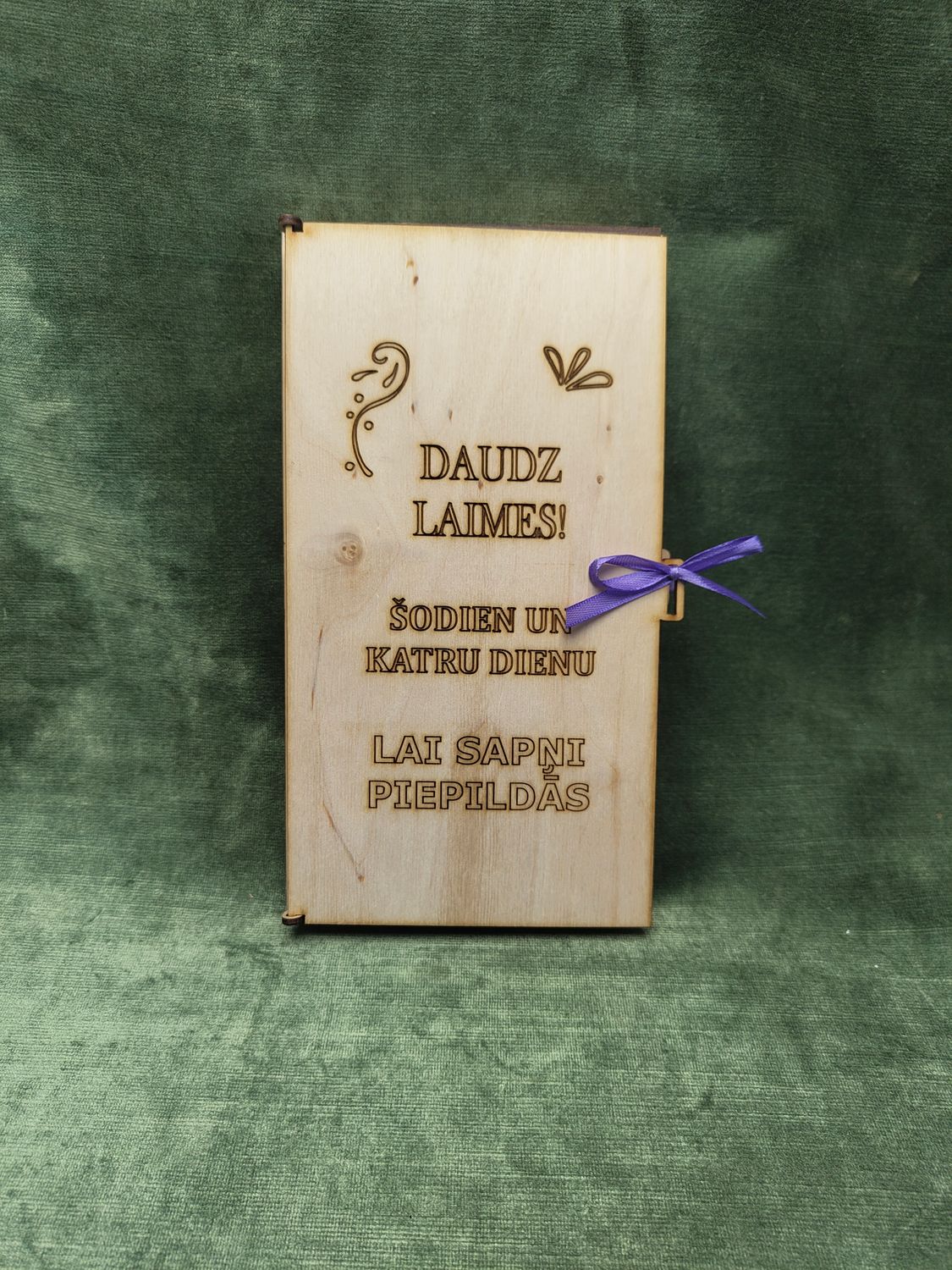 Naudas kaste XL &quot;Daudz laimes! Šodien un katru dienu. Lai sapņi piepildās&quot;