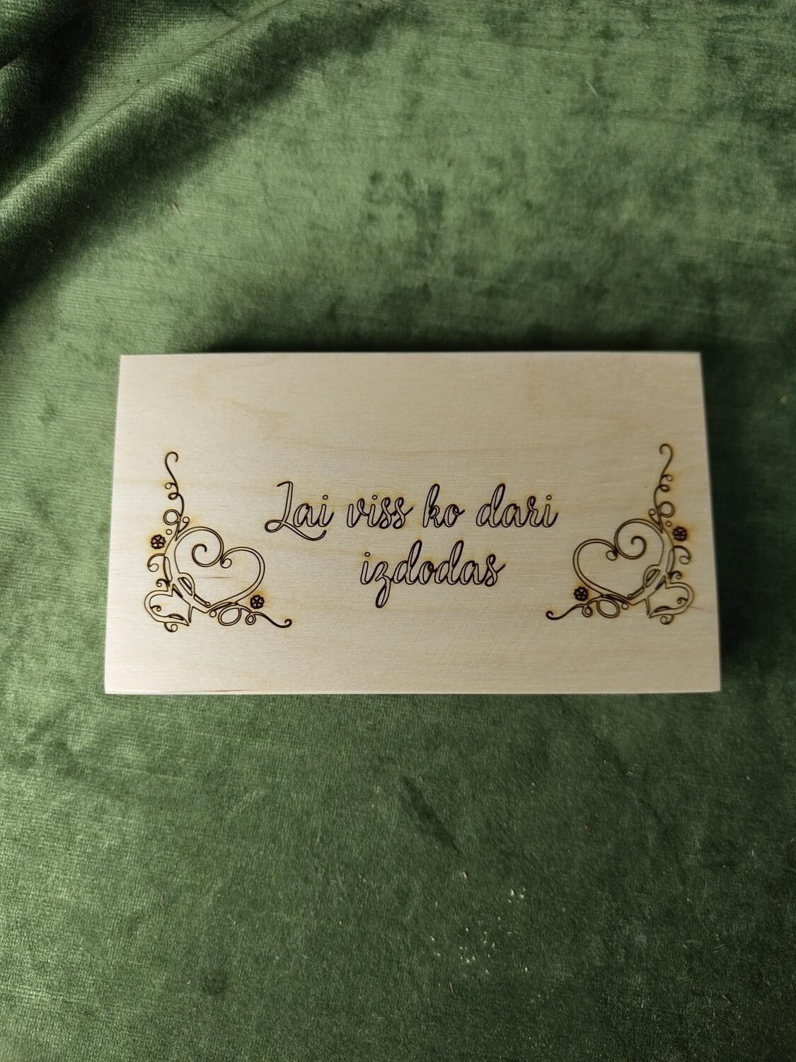Naudas kaste "Lai viss ko dari izdodas"