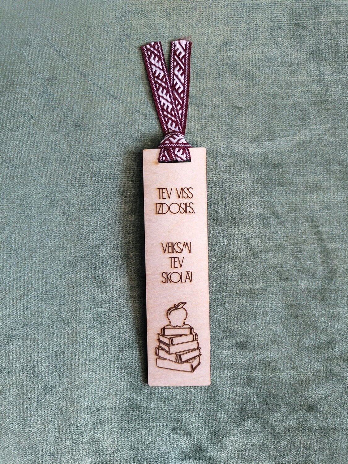 Grāmatzīme "Tev viss izdosies. Veiksmi tev skolā!" (2 varianti), Variants: 1