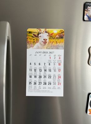 Kalendārs ar magnētu "2027 g. Kaza#1"
