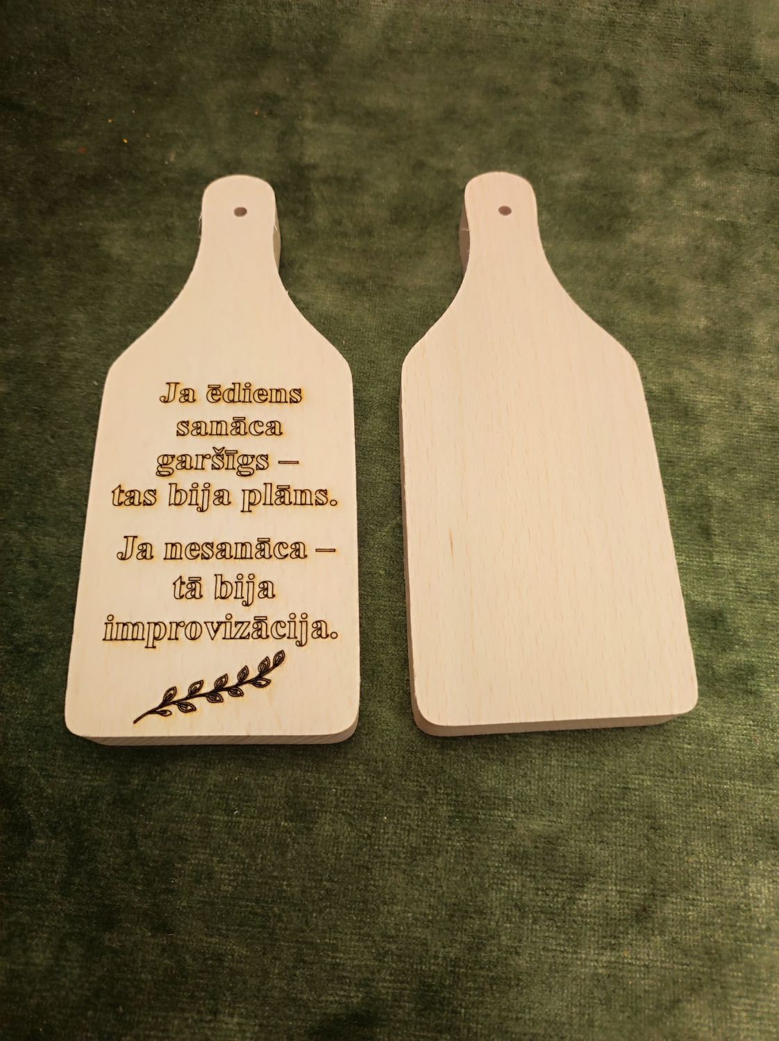 Koka dēlis ''Ja ēdiens sanāca garšīgs - tas bija plāns.''