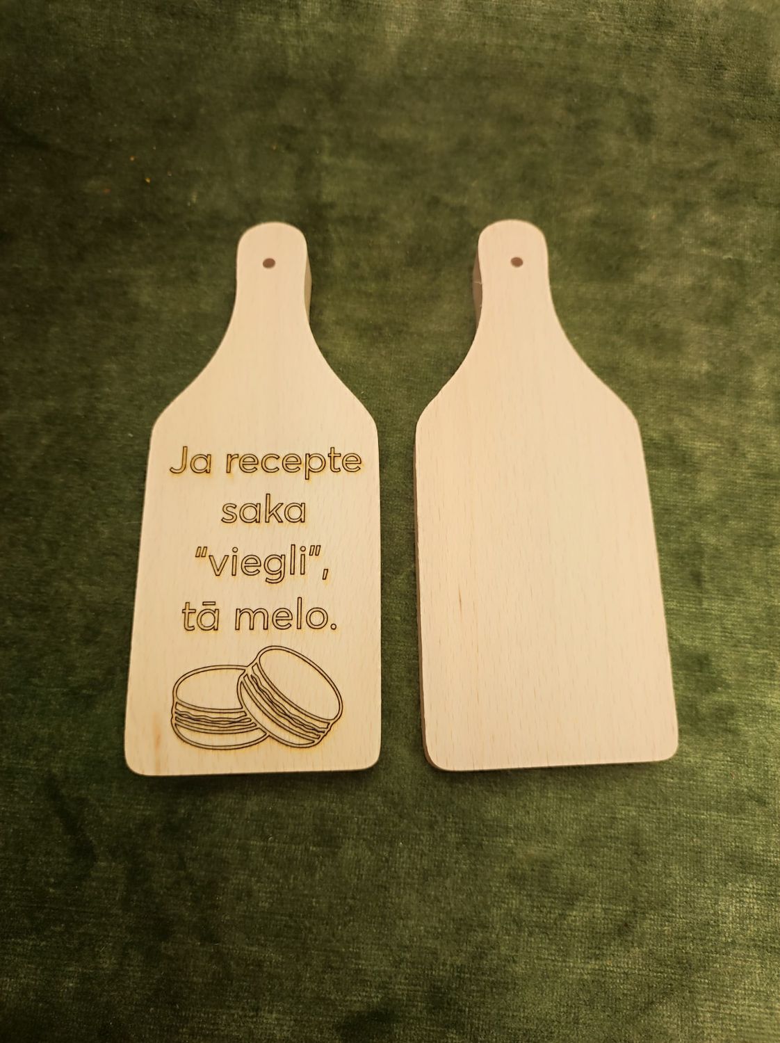 Koka dēlis mini ''Ja recepte saka ''viegli'', tā melo.''