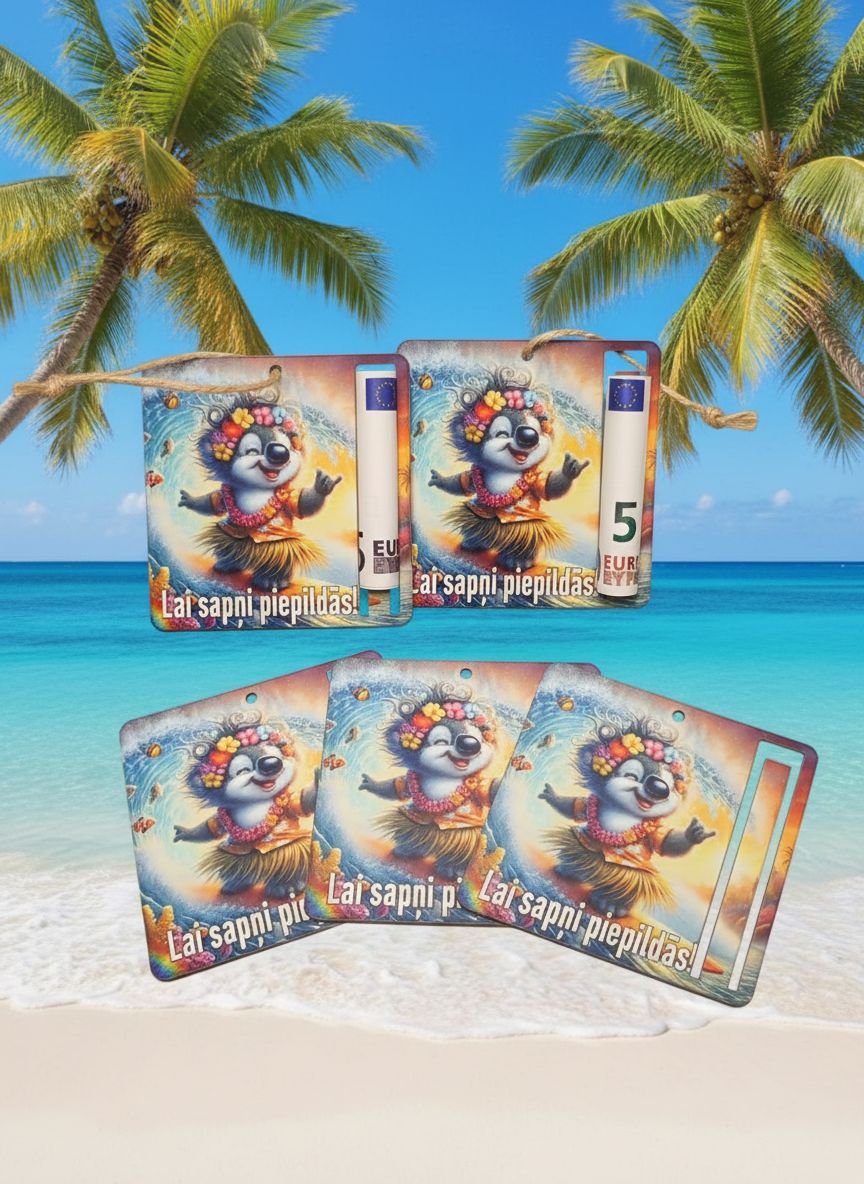 Kartona naudas turētājs ar auklu ''Lai sapņi piepildās'' koala