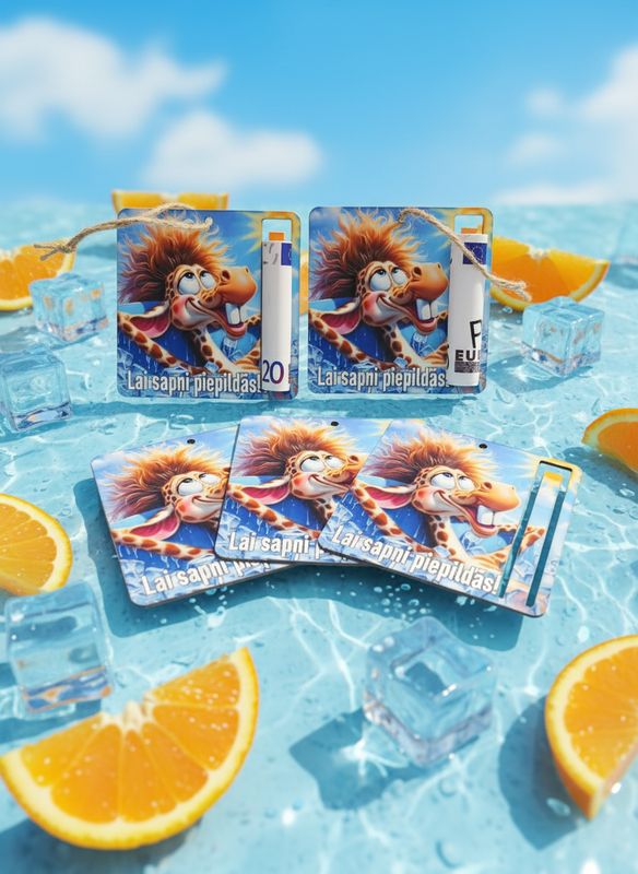 Kartona naudas turētājs ar auklu ''Lai sapņi piepildās'' žirafe