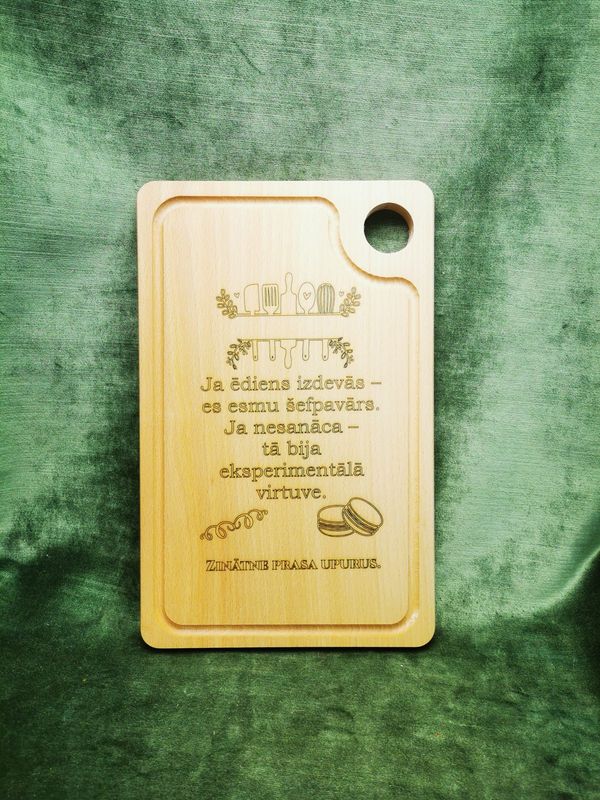 Virtuves dēlis ''Zinātne prasa upurus''