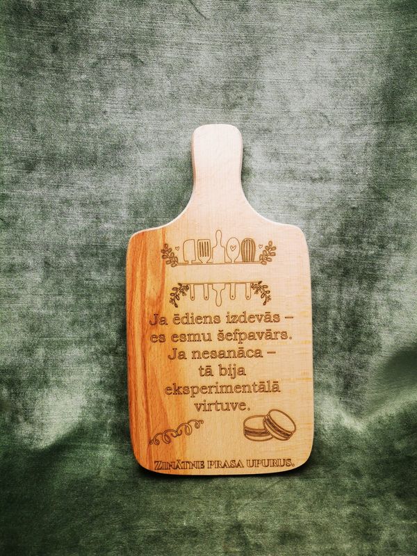 Virtuves dēlis ''Zinātne prasa upurus''