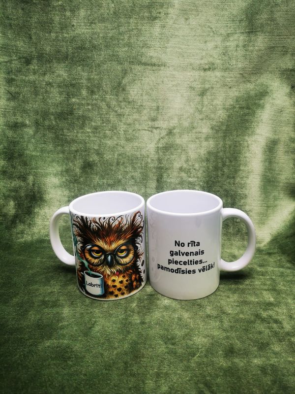 Krūze ''No rīta galvenais piecelties...''