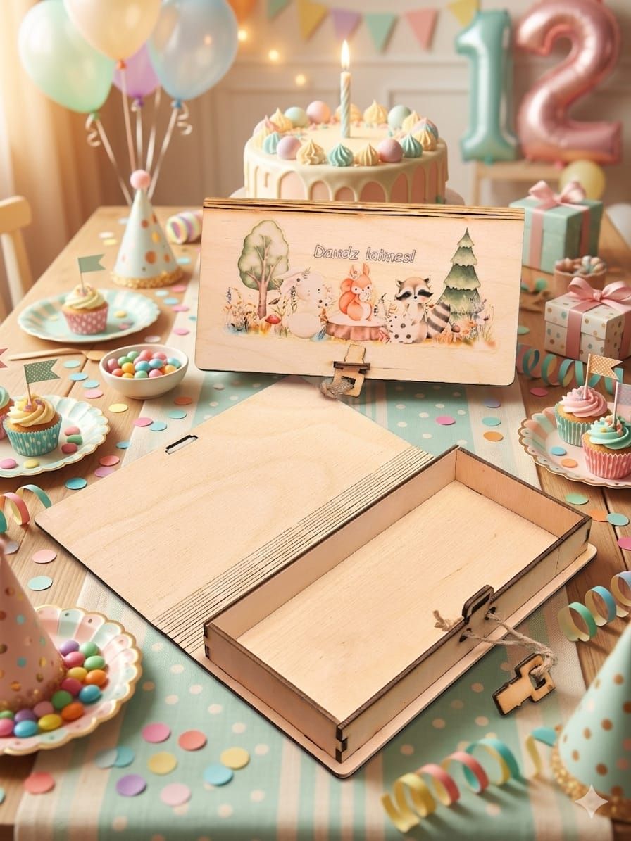 Koka kastīte - Daudz laimes 7