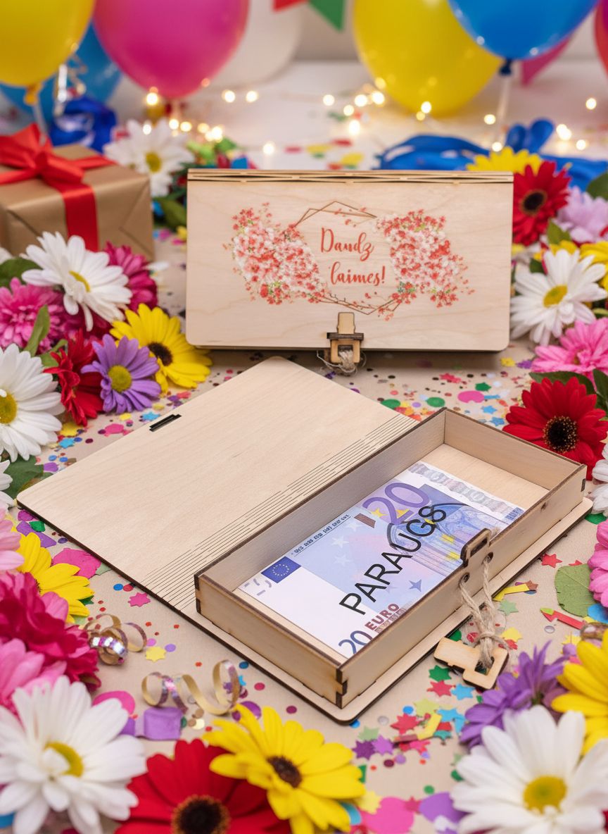 Koka kastīte - Daudz laimes 7