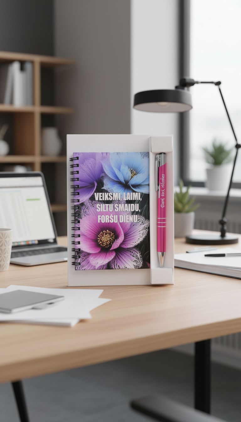 Dāvanu komplekts "Veiksmi, laimi, siltu smaidu, foršu dienu"