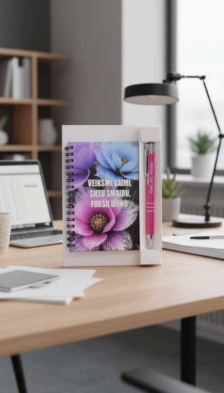 Dāvanu komplekts "Veiksmi, laimi, siltu smaidu, foršu dienu"