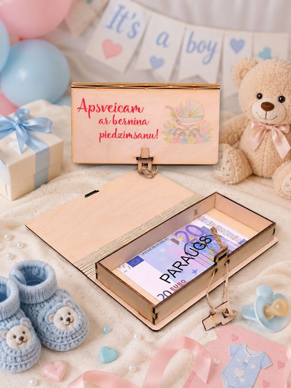 Koka kastīte 5 - Apsveicam ar bērniņa piedzimšanu!
