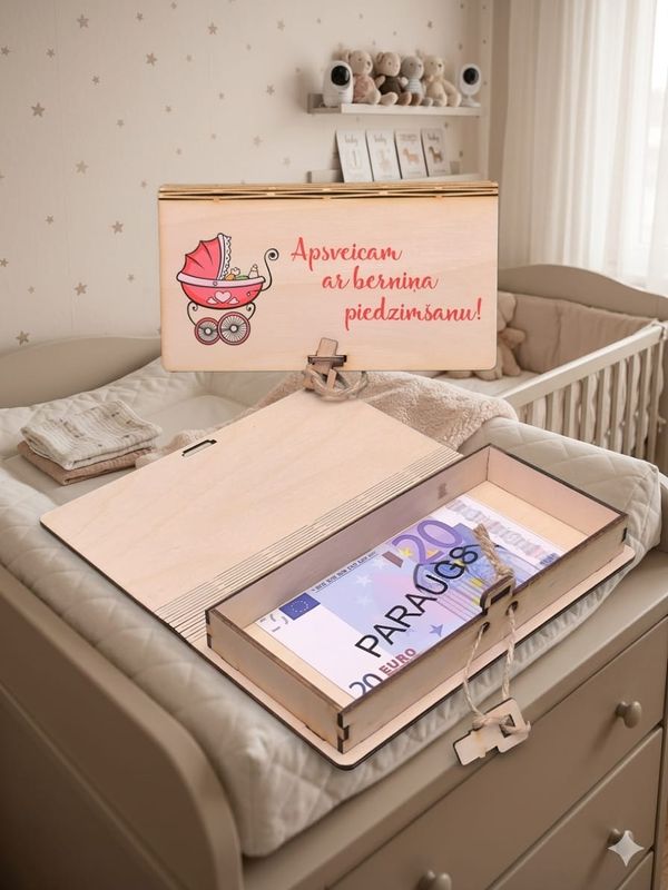 Koka kastīte 8 - Apsveicam ar bērniņa piedzimšanu!