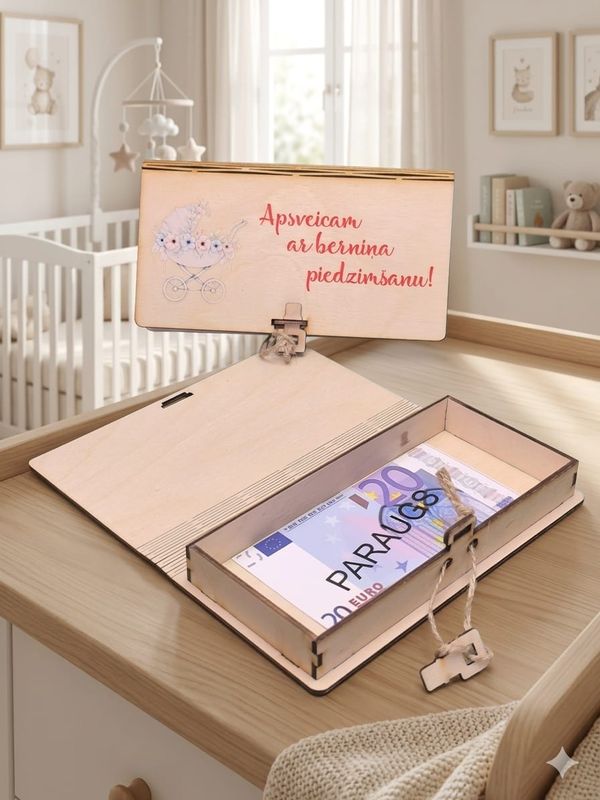 Koka kastīte 3 - Apsveicam ar bērniņa piedzimšanu!