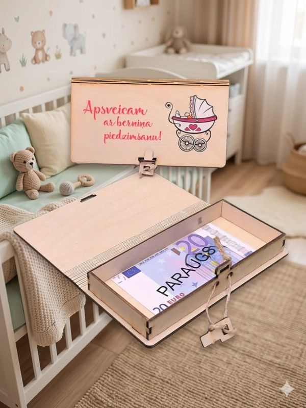 Koka kastīte 7 - Apsveicam ar bērniņa piedzimšanu!