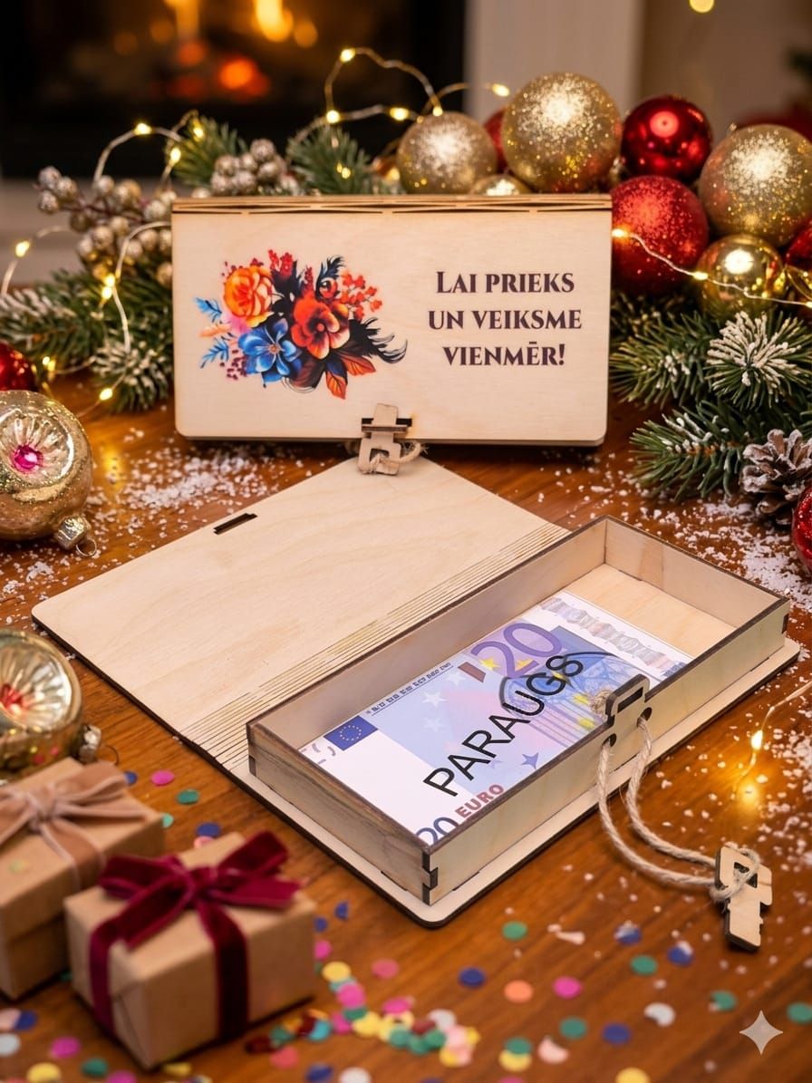 Koka kastīte - Lai prieks un veiksme vienmēr!