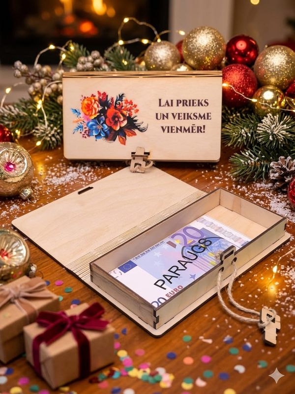 Koka kastīte - Lai prieks un veiksme vienmēr!