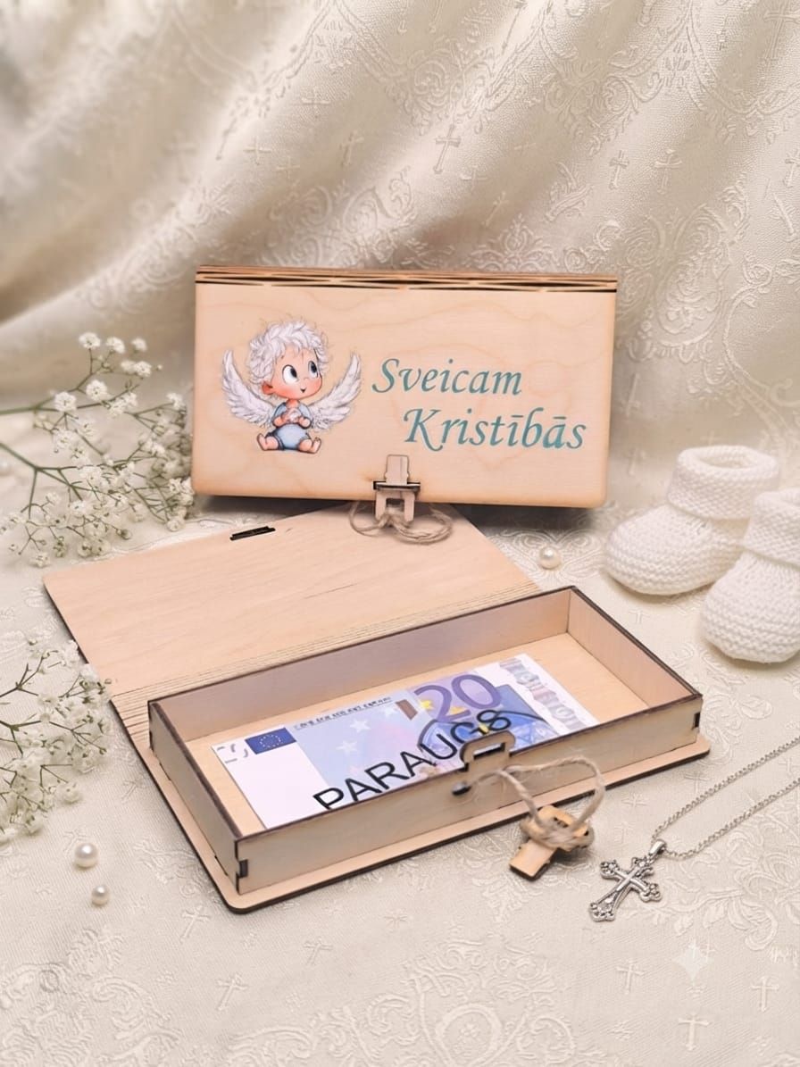 Koka kastīte - Sveicam kristības (zēnam)