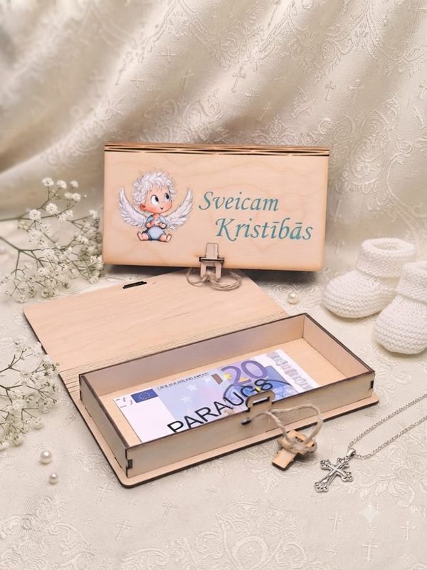 Koka kastīte - Sveicam kristības (zēnam)
